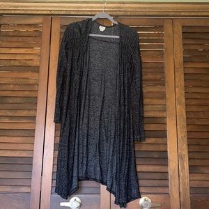 Great condition marbled black lightweight Daytrip cardigan with braided detail